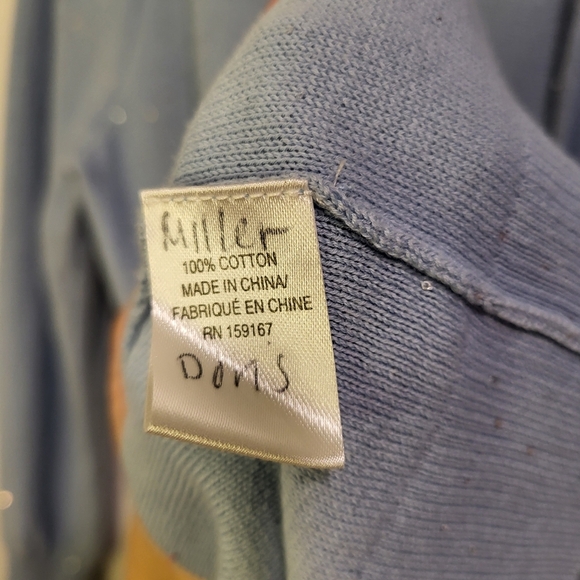 Milly Blue Sparkly Sweater with hoodie 100% cotton - Picture 6 of 6